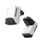 EZDIY-FAB PCIe 5.1 Adapter - 600W 12+4pin,16pin 12VHPWR GPU Power Connector,12V-2x6 GPU Adapter,90 Degree Right Angle - Compatible with RTX 3090Ti, 4070Ti, 4080, 4090 GPU - STD Type, White, 1 Pack