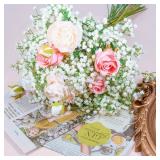 LYLYFAN Babys Breath Artificial Flowers,6 Pcs Gypsophila Real Touch Flowers for Wedding Party Home Garden Decoration