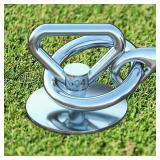 TOMBABY Heavy Duty Quality Dog Stake-Dog Tie Out Stake, Dog Stake Allows Dogs Up to 200 lbs, Dog Stakes for Outside Beach,Camping, Yard, 360° Swivel Dog Anchor | Use for Any Dog Tie Out Cable