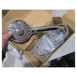 SR SUN RISE Filtered Shower Head with Handheld High Pressure 9 Spray Mode Showerhead Detachable Shower Head Water Softener Filters Beads for Hard Water Remove Chlorine 1 Filter Chrome