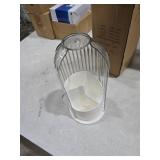 Ezebesta 1PCS Makeup Brush Holder Organizer with Clear Lid 360 Rotating Sliding Opening Dustproof Brushes Container for Vanity