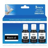 DEEIYUER Black Ink ET-2850 ET-3850 ET-15000 ET-4850 Ink Refill Bottles Black Compatible for ET 2850 ET 3850 ET-4760 ET-2760 ET-3830 ET 4850 ET-3843 ET-3950 ET-4950 2750 4750 3750 Printer