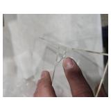 Koemehr Face Mask Dispenser Acrylic Masks Storage Box Hygiene Station with Cover for Disposable Masks, Tabletop Holder, High Clarity Mask Case for Home Office Car