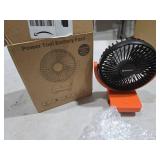 Uniqwamo Rechargeable Jobsite Fan Compatible for Black & Decker/Porter Cable 20V Max Battery(No Battry), Portable Cordless Fan with 3 Speeds Control, USB +Type C & for 18V Battery