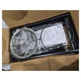 SHAINFUN Elevated Dog Bowls - Slow Feeder, Raised Stand with Two 1700ML Stainless Steel Bowls, Spill Proof Mat for Large & Medium Dogs