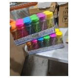 Big Bubble Bottle 24 Pack - 4oz Blow Bubbles Solution Novelty Summer Toy - Activity Party Favor Assorted Colors Set