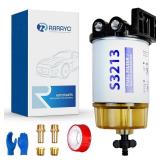 S3213 Fuel Filter Water Separator Replacement for Marine Outboard Motor Mercury with 3/8\" Barb x 1/4\" NPT Fittings Replaces# 35-60494-1, 18-7932 -1, 18-17928, 35-809097
