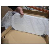 Wisfame White Floating Shelves for Projector, Modem, Router, DVD Player, Cable Boxes, 7.87\" Deep Wooden Wall Shelf for Bedroom, Living Room, Office, Video Room, Bathroom Shelf (1 Tier)