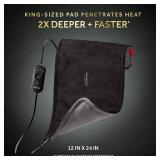 Sunbeam AdvancedHeat King-Sized Heating Pad, Sunbeam Heating Pad for Tough Pain Relief