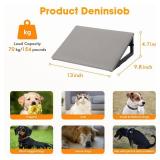 LitaiL Dog Ramps for Stair - Pet Steps Stairs for Staircase with Anti-Slip Bottom Suitable for Small Cats, 3 Packs Extra Wide Metal Frame Dog Ramps for Injured and Older Pets (Grey)