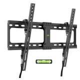 USX MOUNT Tilting TV Wall Mount for Most 37\"-90\" Flat Curved Screen Television, TV Bracket with Max VESA 600x400mm up to 132lbs, Low Profile Tilt Mount for 16\", 24\" Stud