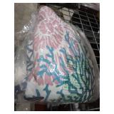 Corals Coastal Rug for Living Room 5x7 Area Rug Washable Non-Slip Rugs for Bedroom Cute Soft Kids Nursery Rug, Nautical Beach Themed Capet for Entryway Office Dining Room