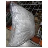 ZarzaaSik 2-Pack 4ft White Spandex Table Covers for Rectangular Folding Tables - Wrinkle Resistant Stretch Tight Table Cloths - Ultimate Fitted Table Protector for Parties, Banquet, and Wedding