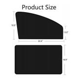 Car Side Window Sun Shades, 4 PCS Window Sunshades Privacy Curtains, 100% Block Light for Breastfeeding, Taking a nap, Changing Clothes, Camping (Front&Back 4pcs)