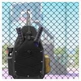 SPOENGRU Pickleball Paddle Bag - Small Adjustable Sling Bag with Fence Hook & Water Bottle Holder