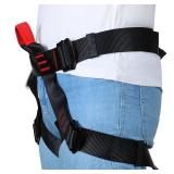 HandAcc Climbing belts, Safe Seat Belts for Tree Climbing Outdoor Training Caving Rock Climbing Rappelling Equip - Half Body Guide belt for Women Man and Novice Medium