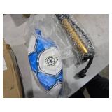 ELKCIP Classic deflated Soccer Balls Size 4/5 with Pump and Mesh Bag for Indoor Outdoor Lawn Game Training Practice Bulk Sport Gift for Teens Adults, Dark Blue, Size 4