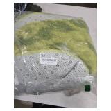 Goideal Fluffy Rug for Bedroom Living Room, 4x6 Green Area Rugs, Faux Fur Shag Modern Carpet Ultra Soft Girls Boys Room Home Decor, Tie-Dyed