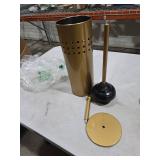 Blue Donuts Toilet Plunger with Holder for Bathroom, Multi Drain Suitable Also for Bathtubs, Quick Dry, Gold