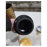 Blue Donuts Toilet Plunger with Holder for Bathroom, Multi Drain Suitable Also for Bathtubs, Quick Dry, Gold