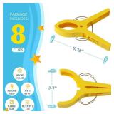 Danmu Beach Towel Clips,Beach Clips,Cruise Essentials,Towel Clips for Beach Chairs Cruise, Heavy Duty Clothes Pins-Keep Your Towel from Blowing Away, Beach Accessories for Vacation Must Haves