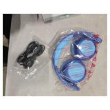 iClever BTH22 Kids Bluetooth Headphones, 60H Play Time, USB C Fast Charging, Bluetooth 5.4, AUX Cord,Safe Volume 74/85 dBA,Toddler Headphones for iPad/Tablet/Travel/School, Blue