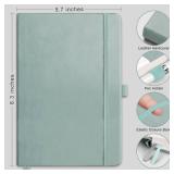 RETTACY Lined Journal Notebook, 192 Numbered Pages, A5 Medium Size (5.7