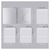 A4 Die Storage Book Binder,Die&Stamp Storage Folder,Page Protectors Pockets Inserts Organizer for Cutting Dies Stencil Album Stamp Crafts,1PCS Storage Book Cover&20PCS Inserts with 1/2/3/4 Pockets
