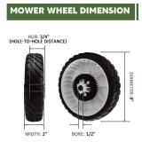 8\" Lawn Mower Rear Wheel Gear Assembly Replace for Toro 115-4695, 138-3216 recycler series 20332 20332C, 20333, 20333C, 20334, 20334C, 20338, 20352, 20372, 20373, 20374, 20955, 20956, 20958