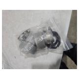 Nayciiy 2 Pcs 1.25 to 1.5 Type B Pool Hose Adapter Pool Hose Connector for Filter Pumps Saltwater System with Adjustment Hoop (Rubber)