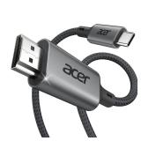 Acer USB C to HDMI Cable for Home Office 3.3FT (4K@60Hz), High-Speed Type C to HDMI 2.0 Braided Cord, Thunderbolt 4/3 Compatible with MacBook, iPhone 16/15 Pro/Max, iMac, iPad Pro, Galaxy S24, Surface