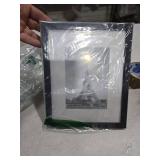 upsimples 8x10 Picture Frame, Display Pictures 5x7 with Mat or 8x10 Without Mat, Wall Hanging Photo Frame, Black, 1 Pack
