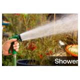 Rain Bird C06505 Pistol Grip Rear Trigger Garden Hose Nozzle, Durable Zinc Metal Body, 5-Pattern, Green