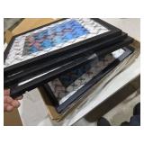 PEALSN 11x14 Picture Frame Set of 6, Display Pictures 8x10 with Mat or 11x14 without Mat for Wall Mounting or Table Top Display, Photo Frames Collage for Wall Decor, Black Woodgrain.