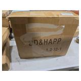 DD&HAPP Glass Drink Dispensers For Parties. 1.2 Gallon Beverage Dispensers With Stand And Stainless Steel Spigot .Lemonade Dispenser With Ice Cylinder.Mason Jars,Laundry Detergent Dispenser.