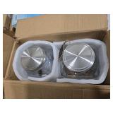 DD&HAPP Glass Drink Dispensers For Parties. 1.2 Gallon Beverage Dispensers With Stand And Stainless Steel Spigot .Lemonade Dispenser With Ice Cylinder.Mason Jars,Laundry Detergent Dispenser.