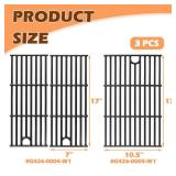 MOASKER 17\" Grill Grates for Charbroil Performance 4 Burner 463365021 463350521 463352521 463354021 463365522, Cast Iron Cooking Grate for Charbroil Grill Replacement Parts G426-0004-W1 G426-0005-W1