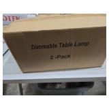 Set of 2 Industrial Touch Control Table Lamps with USB C+A Ports and AC Outlet - 3-Way Dimmable Black Bedside Lamps Nightstand Desk Lamps for Bedroom Living Room, Glass Shade