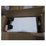 Set of 2 Industrial Touch Control Table Lamps with USB C+A Ports and AC Outlet - 3-Way Dimmable Black Bedside Lamps Nightstand Desk Lamps for Bedroom Living Room, Glass Shade