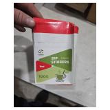 Comfy Package [5 Inch - 1000 Count] Coffee & Cocktail Stirrers/Straws Disposable Plastic Sip Stir Sticks â Red