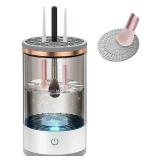 Portable Cosmetic Brush Cleaner with Makeup Brush Holder