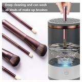Portable Cosmetic Brush Cleaner with Makeup Brush Holder