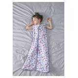 TADO MUSLIN Baby Sleep Sack 2-4 T Baby Wearable Blanket 100% Organic Cotton 0.5 TOG Toddler Sleep Sacks 2- Way Zipper Soft 4 Layers Muslin 2T 3T 4T Car