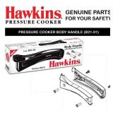 Hawkins Body Handle Pair With Stud And Screw For 1.5 Litre To 12 Litre Hawkins Pressure Cookers Stainless Steel Pressure Cookers (BP BH95), Black, Standard, Lever
