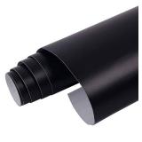 LZLRUN Matte Black Vinyl Wrap Self Adhesive Air Release Bubble - Outdoor Rated for Automotive Use - 12\" x 60\" Knife + Hand Tool (1FT X 5FT)