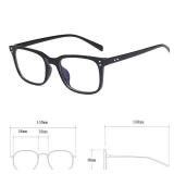Jcerki Myopia Distance Black Frame Unisex -1.50 Nearsighted Glasses
