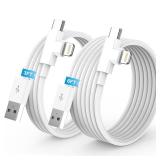 LDHTY 2Pack 90 Degree for iPhone Charger Cord, [3FT+6FT] USB A to Lightning USBC Carplay Cable for iPhone 17/16/15/14/13/12/11 Pro MAX/XS/XR/8/7/6s Plus/iPad Pro/Air/Mini