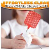 3-Pack Telescopic Fly Swatter Set Durable and Lightweight Extendable Fly Swatter for Indoors and Outdoors, 3.1 x 3.9 Flexible Head, Non-Slip Ergonomic Rubber Handle, Compact Design for Easy Storage