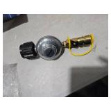 MENSI Propane Gas Grill Regulator with 1/4\" Quick Connect Cylinder Tank Adapter Connect 20-50lbs Bottle