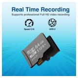 Vital Tech 64GB Micro SD Card - Class 10 UHS-3 Memory Card for Smartphones, Tablets, Cameras, Drones, Gaming Consoles, and More - High-Speed Up to 90MB/s Read/Write, Extensive Compatibility, Reliable